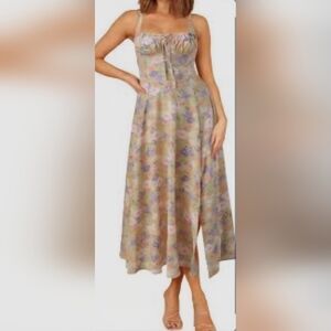 Pastel Floral Maxi Dress Size XXS-XS